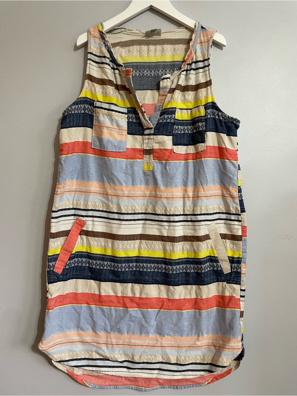 Anthropology The Odells Iris Loom Stripe Dress